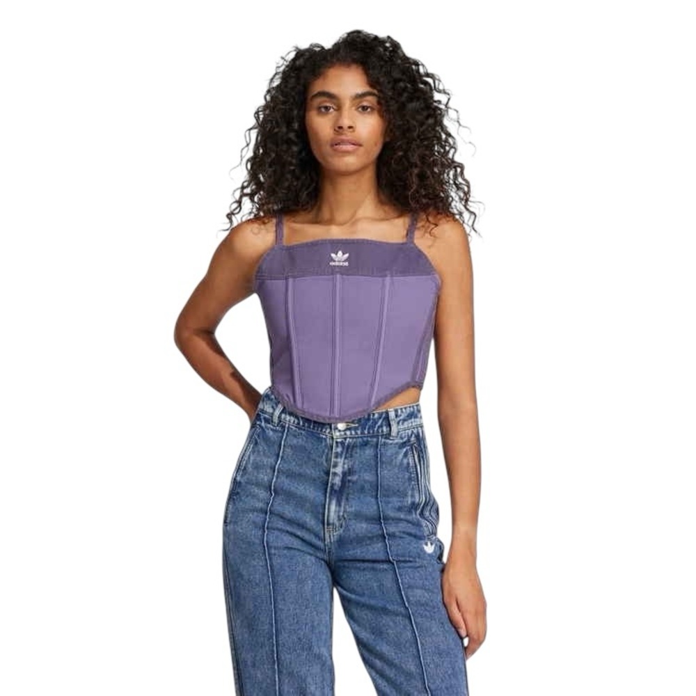 NWT Adidas Originals Women's‎ Ksenia Schnaider Denim Corset